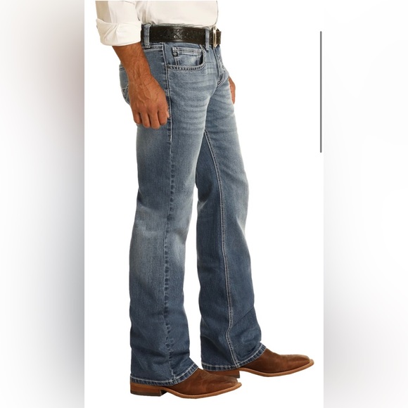 Mens NEW Rock & Roll Jeans 32x34 - Picture 3 of 7